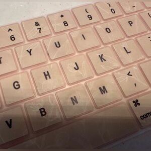 Pink Floral Keyboard Cover
